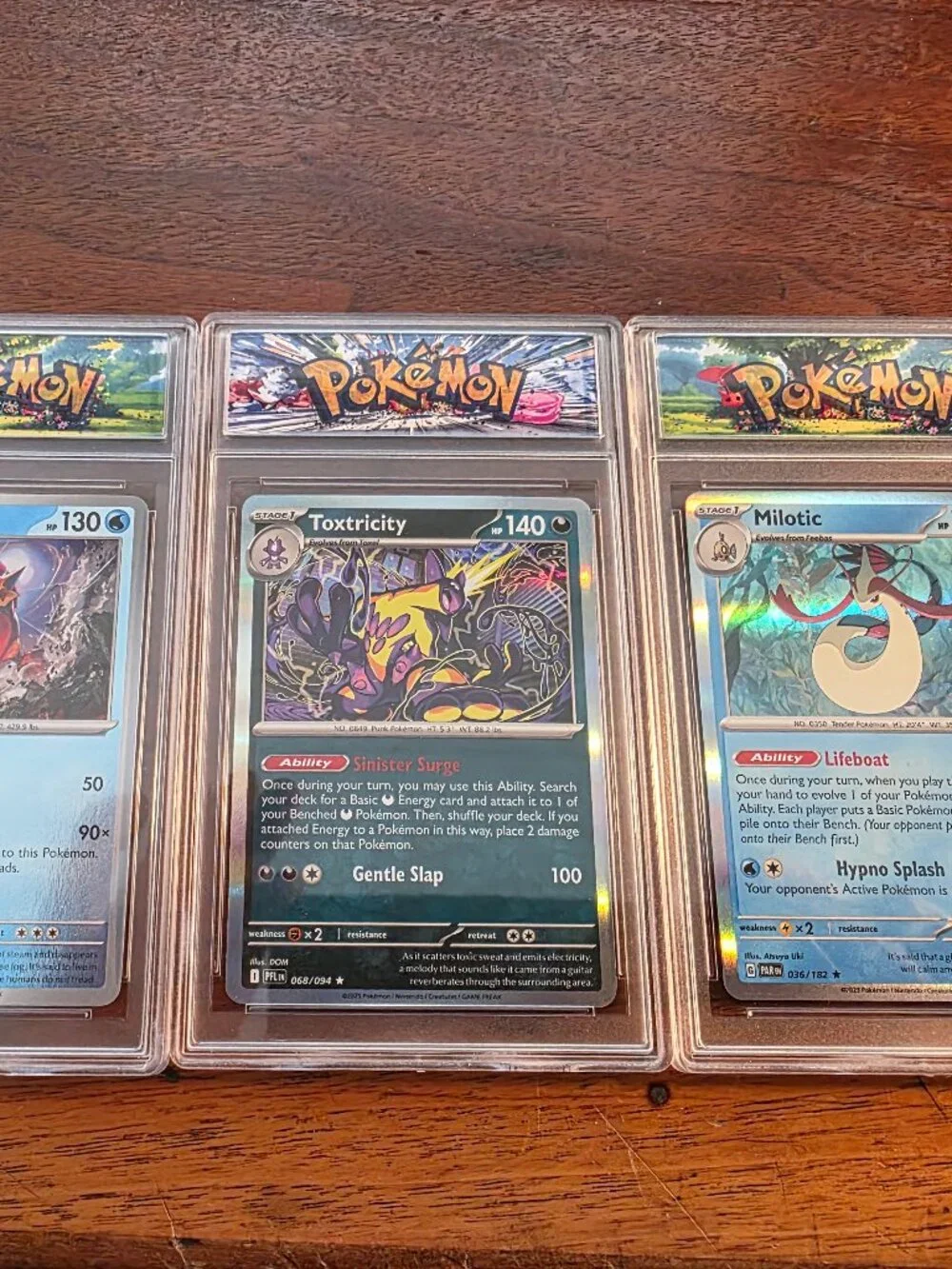 3PC ASSORTED POKEMON SLABBED COLLECTOR CARDS